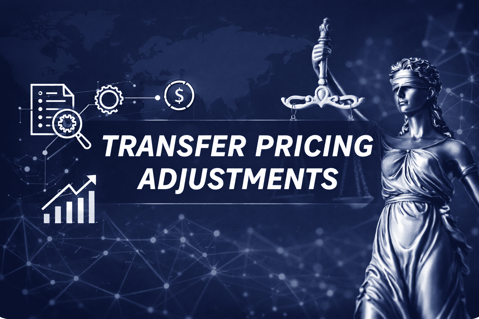 Professional graphic representing the Shell India ITAT Mumbai transfer pricing ruling with a gavel and financial growth charts.