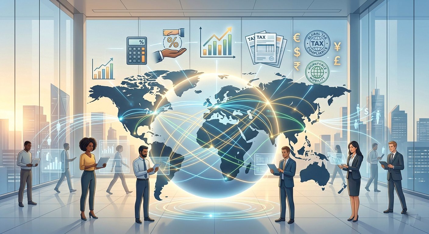 Global Talent and Cross-Border Workforce Tax — business executive at international airport